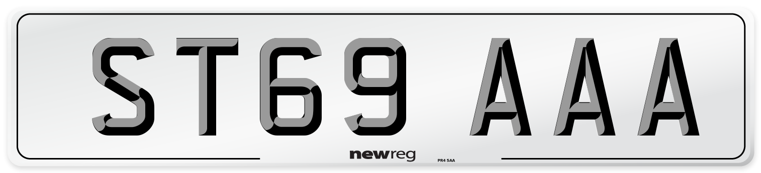 ST69 AAA Number Plate from New Reg